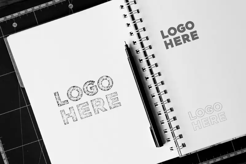 notes z logo firmowym